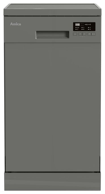 45 cm Geschirrspüler freistehend leise 11 Maßgedecke aquaStop Funktion (Grau) GSP531470SM 