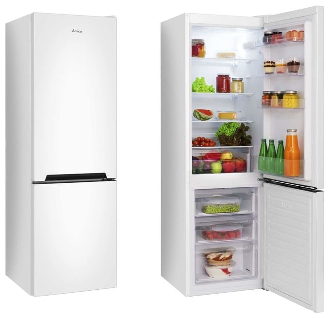 183 l / 84 l Kühl-Gefrierkombi freistehend 222 kWh Jahr  KGCL387115W (Weiß) 