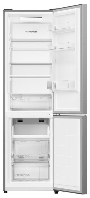 176 l / 75 l Kühl-Gefrierkombi freistehend NoFrost 188 kWh Jahr  KGCN 388 170 E (Edelstahl) 