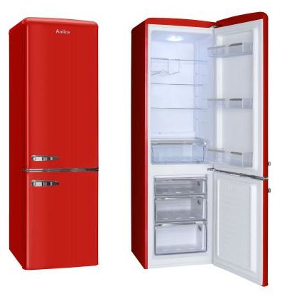 181 l / 63 l Kühl-Gefrierkombi freistehend 202 kWh Jahr  KGCR387100R (Rot) 