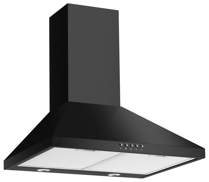 Abluft/Umluft Dunstabzugshaube/Esse Insel 60 cm (Schwarz) KH17286S 