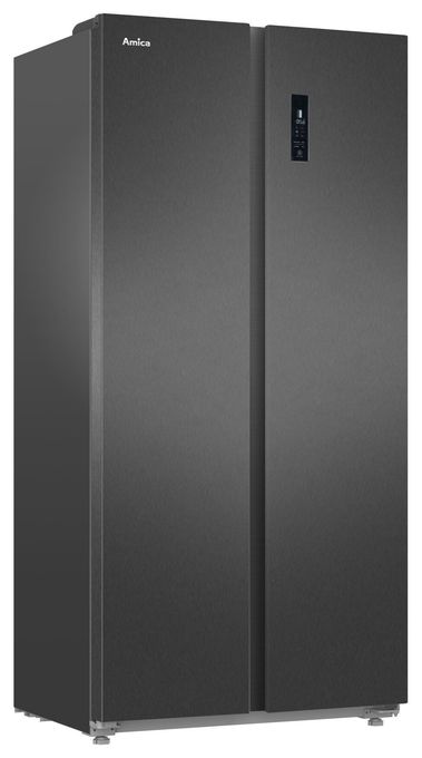 Side-by-Side Kühl-/ Gefrierkombination 261 l / 169 l 285,07 kWh NoFrost 1763 mm x 839 mm  SBSN397100S (Schwarz, Edelstahl) 