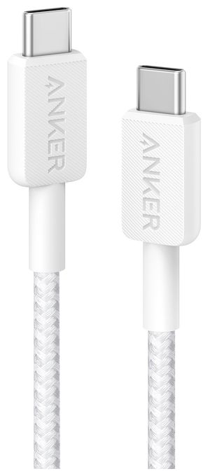 Stecker USB C auf USB C 0,9 m  322 (Weiß) 