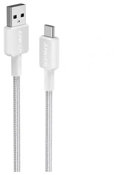 Stecker Rundkabel USB A auf USB C 0,9 m  322 (Weiß) 