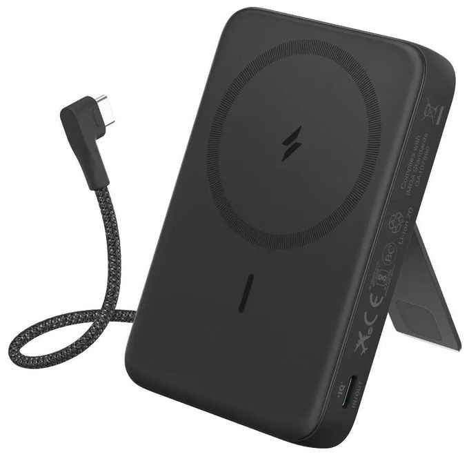 10000 mAh Powerbank USB Typ-C Kabelloses Laden  A1685 Zolo (Schwarz) 