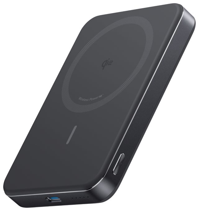 10000 mAh Powerbank USB Typ-C Kabelloses Laden  MagGo (Schwarz) 