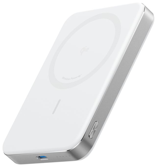 10000 mAh Powerbank USB Typ-C Kabelloses Laden  MagGo (Weiß) 