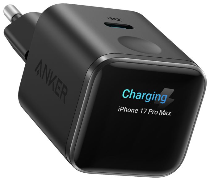 45 W Ladegerät  Nano Charger Smart Display (Schwarz) 