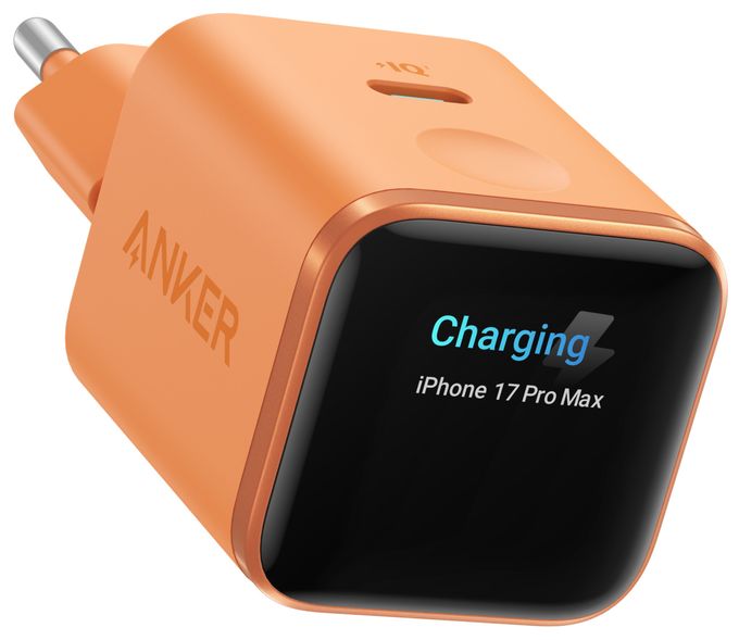 45 W Ladegerät  Nano Charger Smart Display (Orange) 
