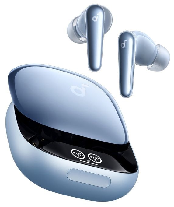 In-Ear Bluetooth Kopfhörer Kabellos TWS 10 h Laufzeit IPX5 USB Typ-C  Soundcore Liberty 4 Pro (Hellblau) 