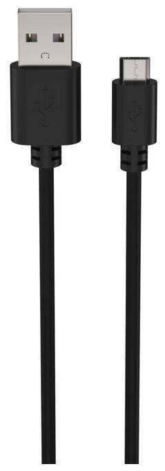 0,48 Gbit/s Stecker Rundkabel USB A auf Micro-USB B 1 m  1700-0129 (Schwarz) 
