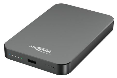 5000 mAh Powerbank USB Typ-C Kabelloses Laden  1700-0198 (Anthrazit) 