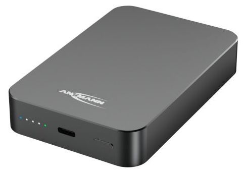 10000 mAh Powerbank USB Typ-C Kabelloses Laden  1700-0199 (Anthrazit) 