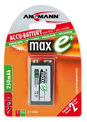2500mAh AA maxE plus 