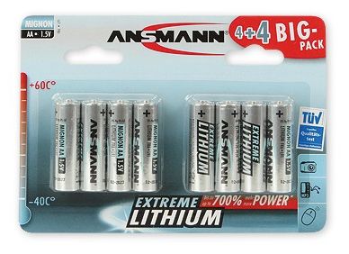 4+4 Lithium AA 