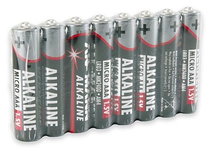 Alkali 1,5 V 8 Stück  Batterie (Mehrfarbig) 