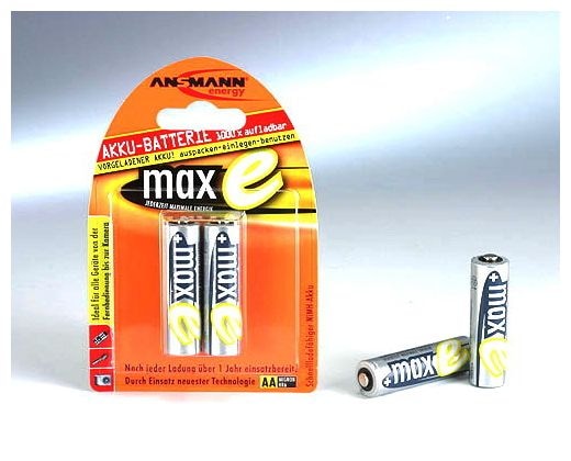 Blister 2 X MAX-E Accu, AA, 2100mAh 