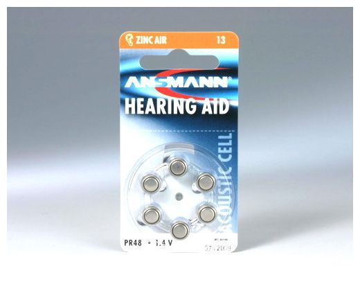 Blister 6 X Zinc - Air battery, PR 13 