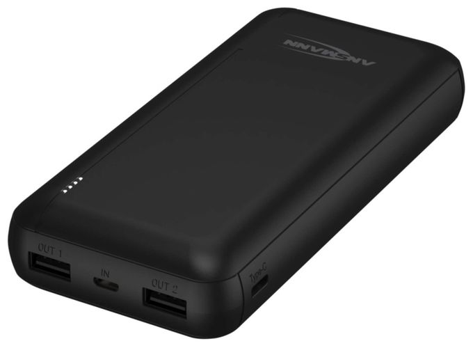 20000 mAh Powerbank Micro-USB + USB Type-C  PB212 (Schwarz) 