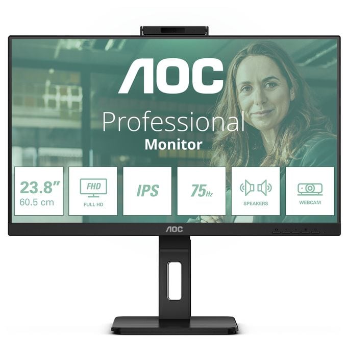 Full HD Monitor 60,5 cm (23.8 Zoll) 16:9 4 ms 300 cd/m²  24P3QW (Schwarz) 