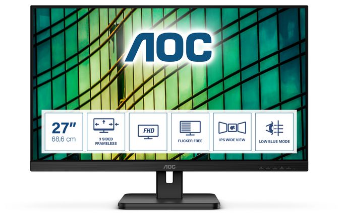 Full HD Monitor 68,6 cm (27 Zoll) 16:9 4 ms 300 cd/m²  27E2QAE (Schwarz) 
