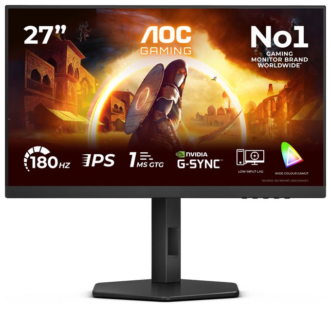 Full HD Monitor 68,6 cm (27 Zoll) 16:9 1 ms 300 cd/m²  27G4X (Schwarz, Grau) 