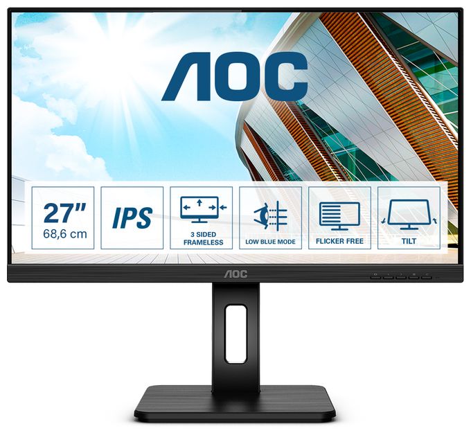 Full HD Monitor 68,6 cm (27 Zoll) 16:9 4 ms 300 cd/m²  27P2Q (Schwarz) 