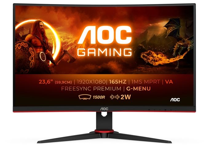 Full HD Monitor 59,9 cm (23.6 Zoll) 16:9 4 ms 250 cd/m²  C24G2AE/BK (Schwarz, Rot) 