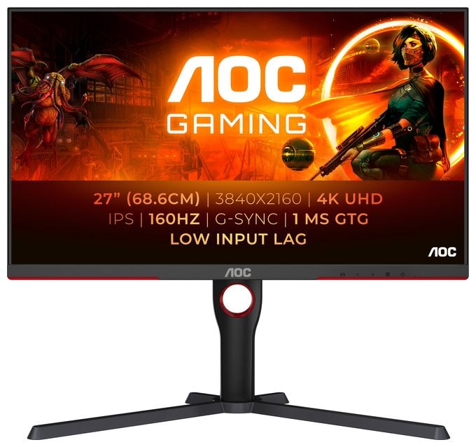 4K Ultra HD Monitor 68,6 cm (27 Zoll) 16:9 1 ms  U27G3X/BK (Schwarz, Rot) 