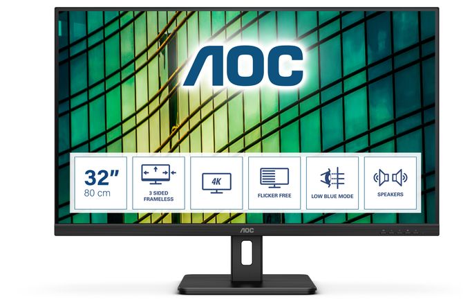 4K Ultra HD Monitor 80 cm (31.5 Zoll) 16:9 4 ms 350 cd/m²  U32E2N (Schwarz) 