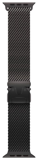 49 mm Milanaise Armband Titan Schwarz – L 