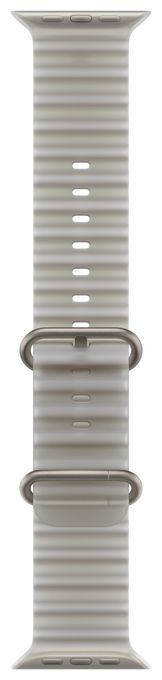 49 mm Ocean Armband Halbtransparentes Grau - Titan Natur 