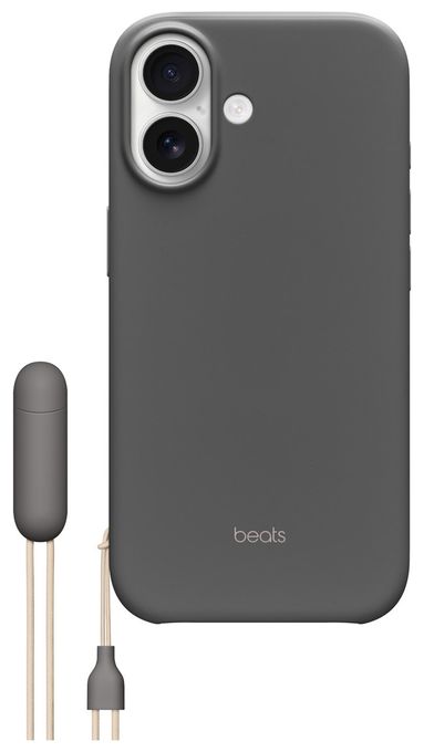 Cover für Apple iPhone 17  Beats Kickstand Case mit MagSafe (Granit, Grau) 