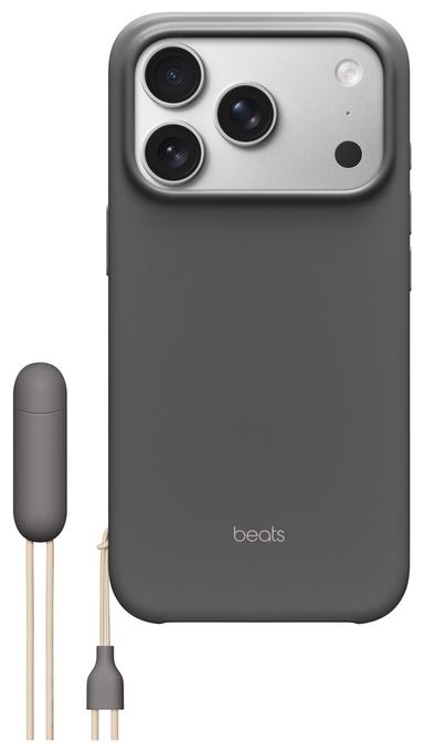 Cover für Apple iPhone 17 Pro  Beats Kickstand Case mit MagSafe (Granit, Grau) 