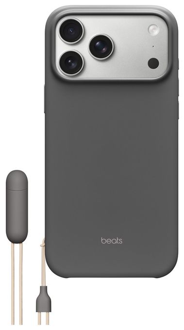 Cover für Apple iPhone 17 Pro Max  Beats Kickstand Case mit MagSafe (Granit, Grau) 