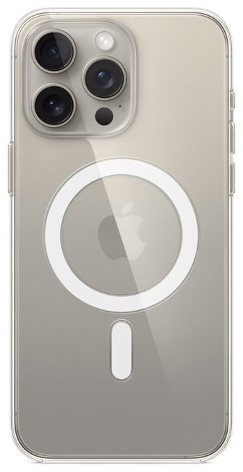 Cover für Apple iPhone 15 Pro Max  Clear Case mit MagSafe (Transparent) 
