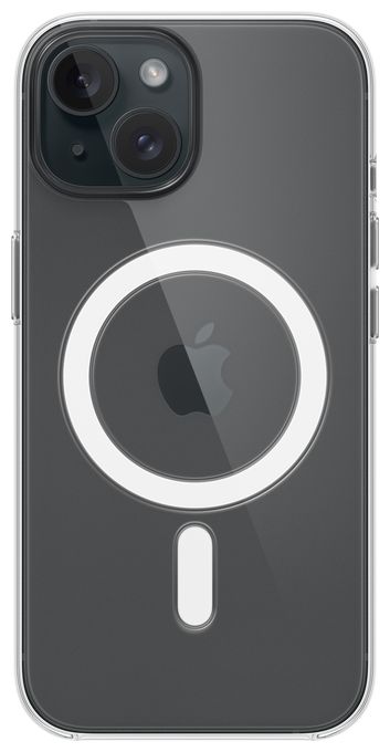 Cover für Apple iPhone 15  Clear Case mit MagSafe (Transparent) 