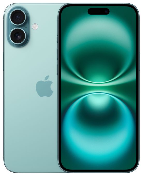 128 GB 5G Smartphone 17 cm (6.7 Zoll) IOS 48 MP Dual Kamera Dual Sim WiFi 7  iPhone 16 Plus (Türkis) 