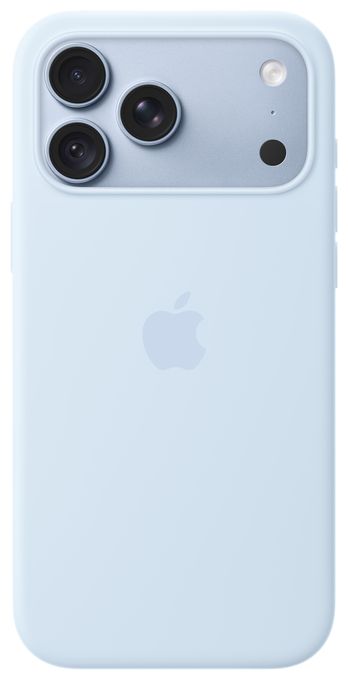 iPhone 18 Pro Max Silikon Case mit MagSafe - Klarblau 