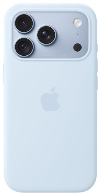 iPhone 18 Pro Silikon Case mit MagSafe - Klarblau 