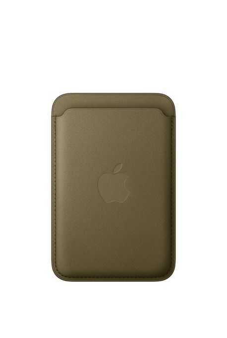 iPhone Feingewebe Wallet mit MagSafe – Dunkeloliv 