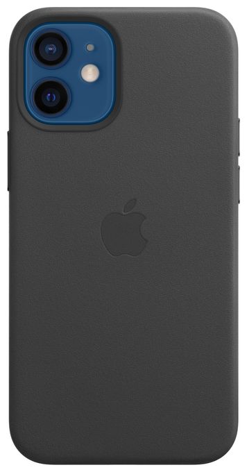 Cover für Apple iPhone 12 mini  Leder Case mit MagSafe (Schwarz) 