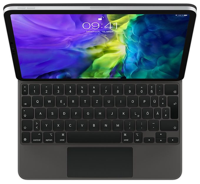 für Apple iPad Pro 11" (4th generation) iPad Pro 11" (3rd generation) iPad Pro 11" (2nd generation) iPad Pro 11" (1st generation) iPad Air (5th generation) iPad Air (4th generation) bis 27,9 cm (11")  Magic Keyboard (Schwarz) 