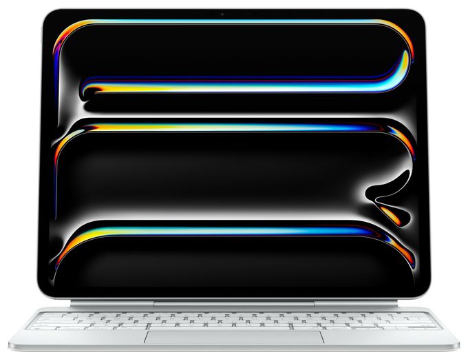 für Apple iPad Pro 13-inch (M4) bis 33 cm (13")  Magic Keyboard (Weiß) 