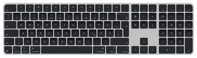 Universal Tastatur USB + Bluetooth  Magic Keyboard (Schwarz) 