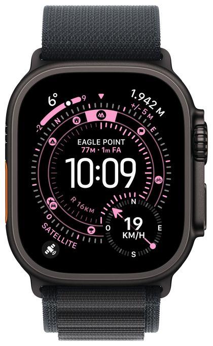 Armband S Apple Watch Models 44mm 45mm 46mm 49mm  MG9G4ZM/A (Schwarz) 