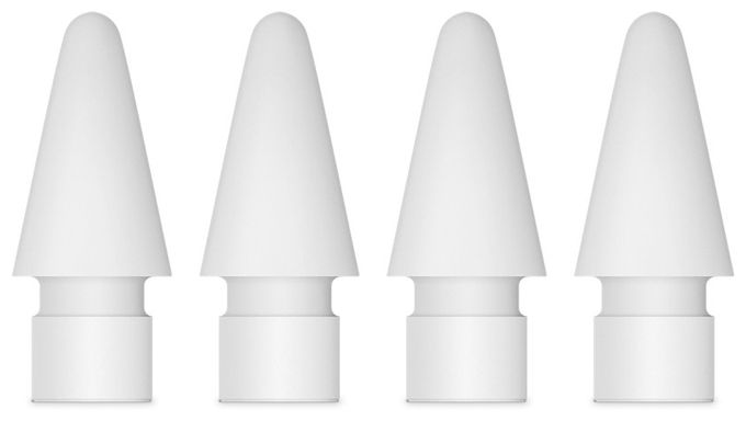 Spitze Apple Pencil Pro, Apple Pencil (2nd generation), Apple Pencil (USB-C), Apple Pencil (1st generation)  Pencil Spitzen 4er Pack (Weiß) 
