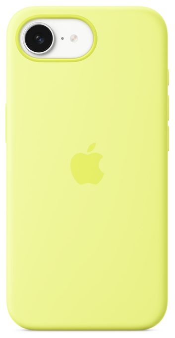 Cover für Apple iPhone 16e  Silicone Case (Gelb) 