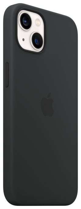 Hauthülle für Apple iPhone 13  Silikon Case mit MagSafe (Schwarz) 