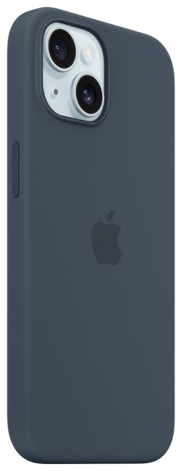 Cover für Apple iPhone 15  Silikon Case mit MagSafe (Navy) 